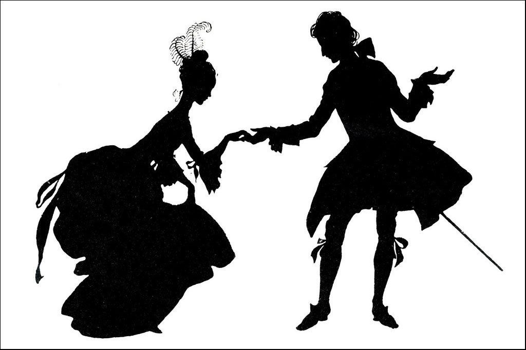 papír sziluett