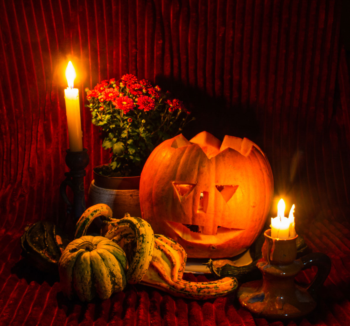 halloween gyertya