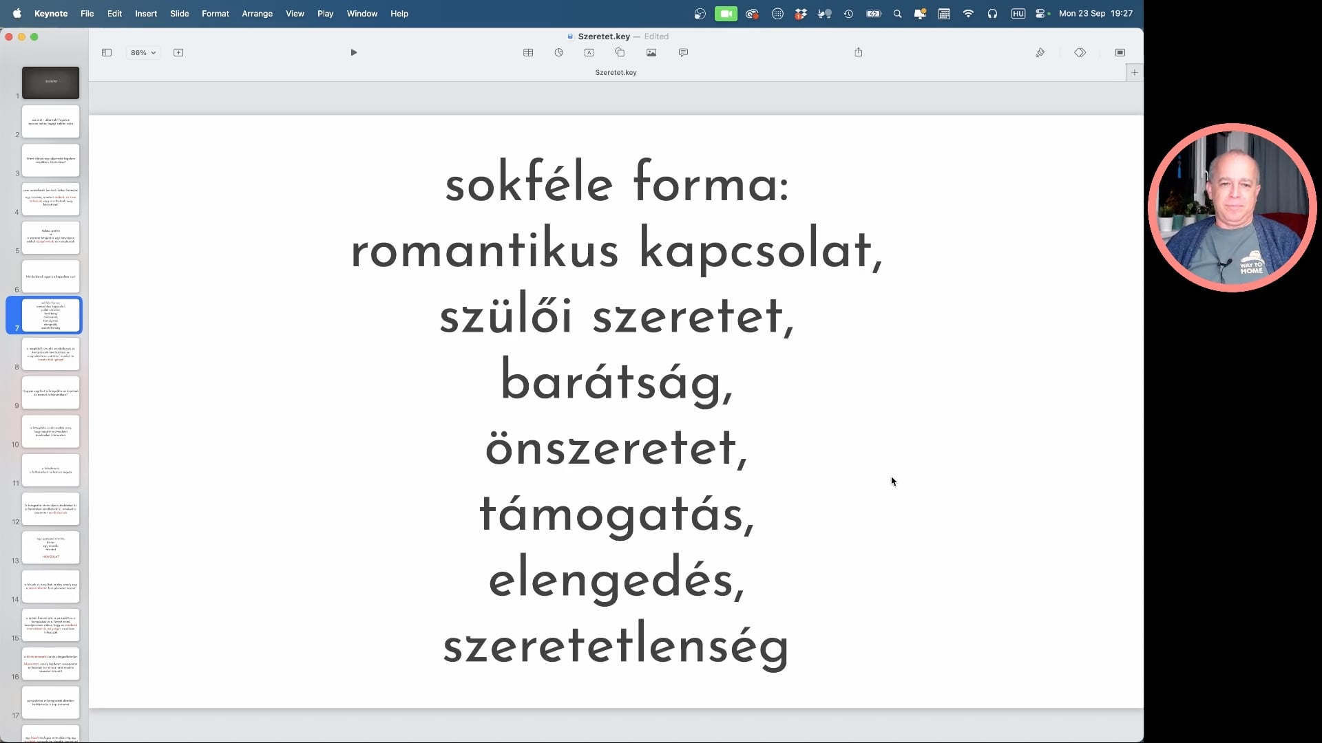 szeretet mint fogalom